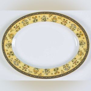 Wedgewood Oval 15” Serving platter India Pattern bone china